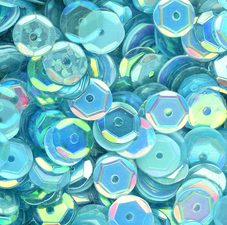 6mm Slightly Cupped Spa Day Sequin blend