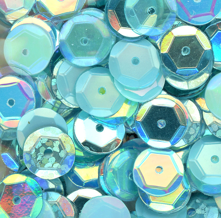 8mm Slightly Cupped Spa Day Sequin blend