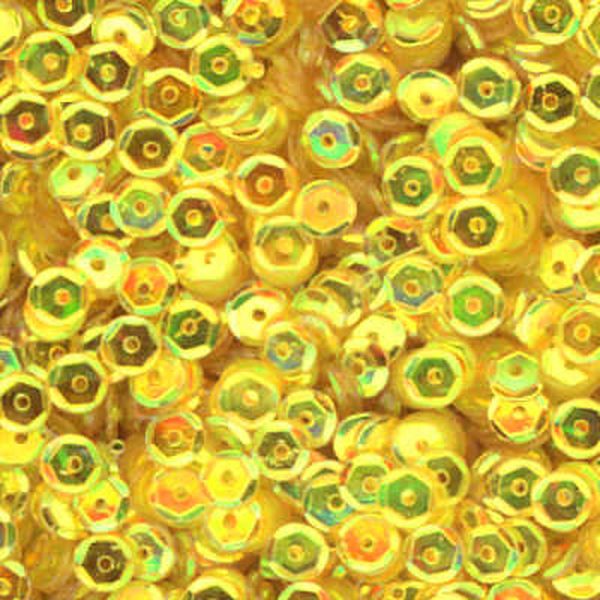 5mm Slightly Cupped Crystal Iris Luscious Lemon