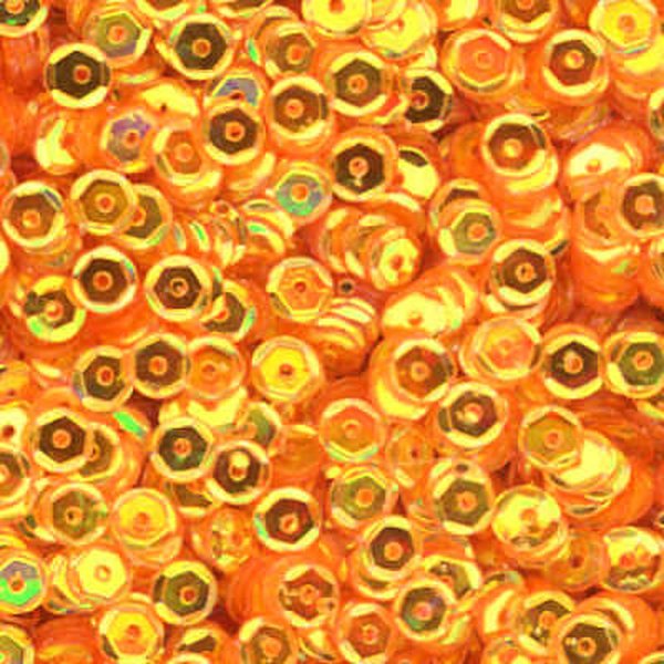 5mm Slightly Cupped Crystal Iris Sunglow