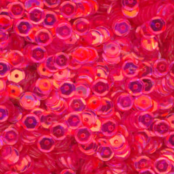 5mm Slightly Cupped Crystal Iris Fandango Pink