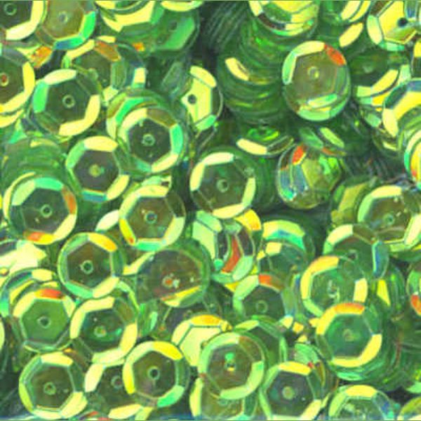 8mm Slightly Cupped Crystal Iris Mystic Meadow