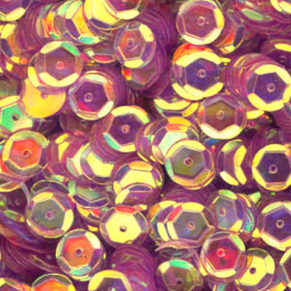 10mm Slightly Cupped Crystal Iris Wild Orchid 100 Grams
