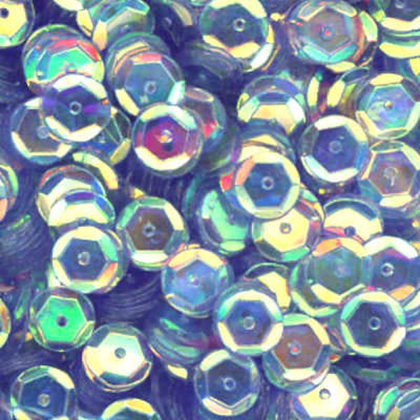 10mm Slightly Cupped Crystal Iris Skyline