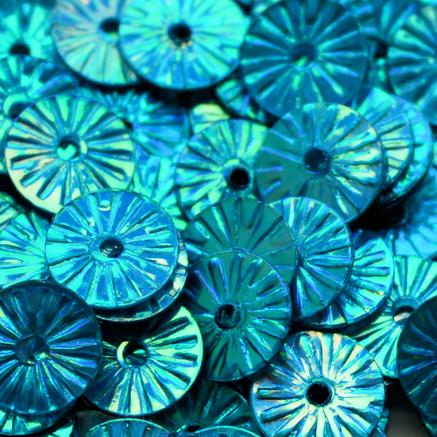 Crystal Metallic 6mm Embossed Mermaid