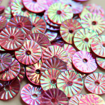 Crystal Metallic 6mm Embossed Regal Rose