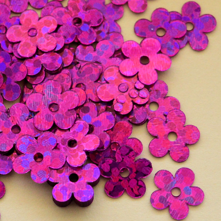 7mm Hologram Flower