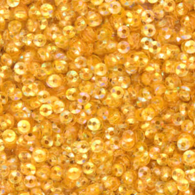 3mm Fully Cupped Iridescent Golden Yellow 100 Grams