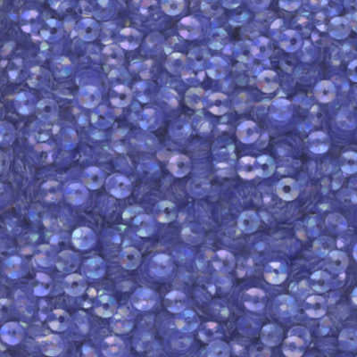 3mm Fully Cupped Iridescent Medium Blue