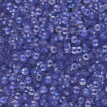 3mm Fully Cupped Iridescent Dark Blue
