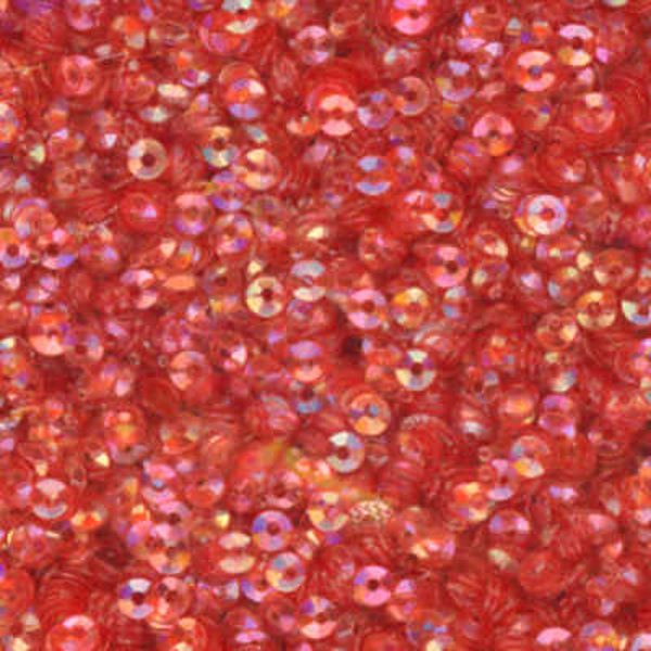 3mm Fully Cupped Iridescent Burnt Orange