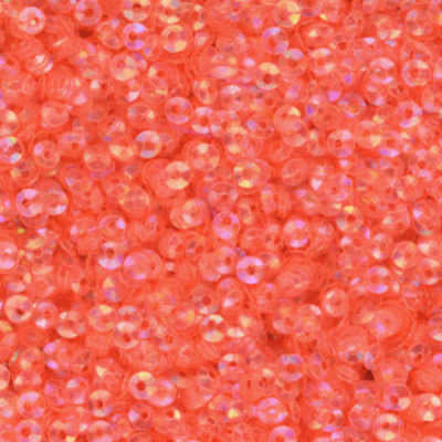 3mm Fully Cupped Iridescent Peach 100 Grams