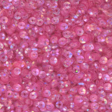 3mm Fully Cupped Iridescent Light Fuchsia 100 Grams