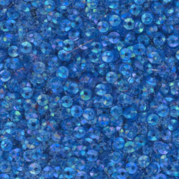 3mm Fully Cupped Iridescent Duck Wing Blue