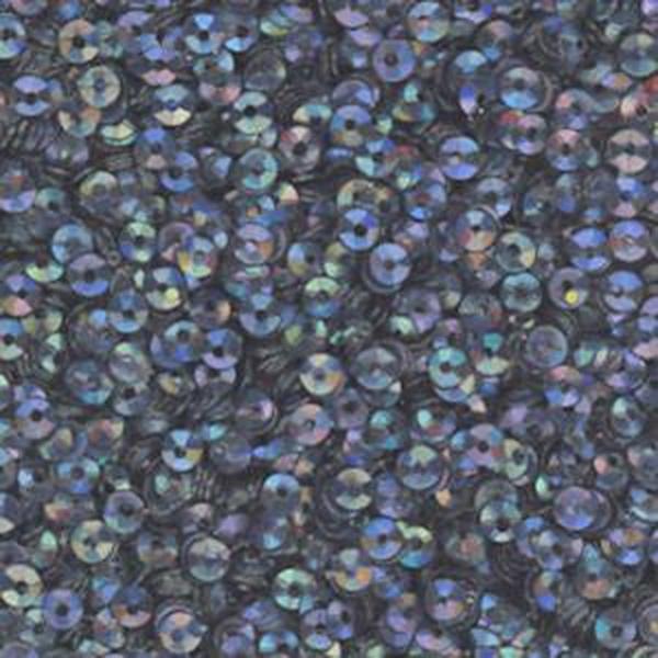 3mm Fully Cupped Iridescent Dk Gray
