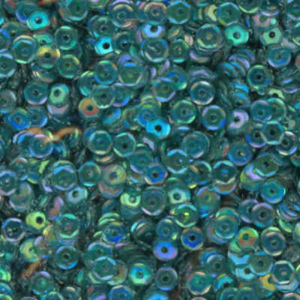 4mm Slightly Cupped Iridescent Dark Jasper