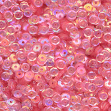 4mm Slightly Cupped Iridescent Cameo Pink