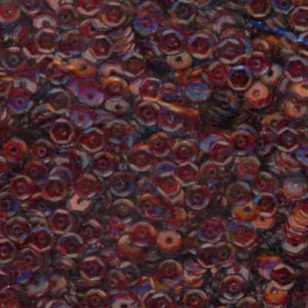 4mm Slightly Cupped Ruby Slipper no iridescence 100 Grams