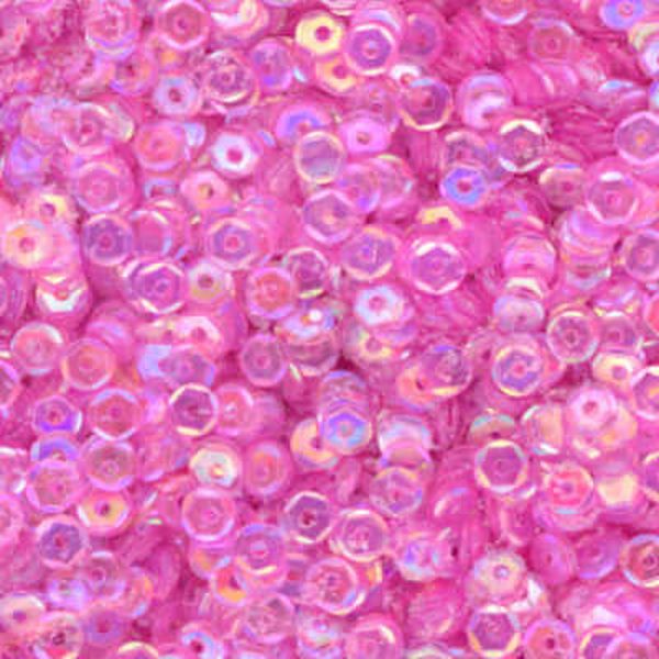 4mm Slightly Cupped Iridescent Light Rose 100 Grams