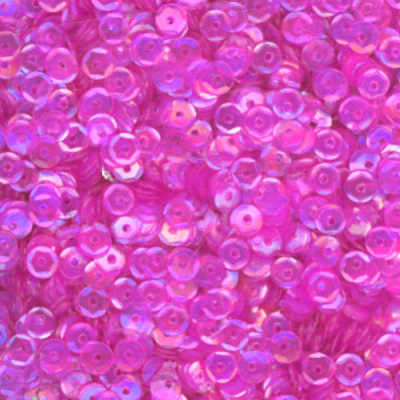 4mm Slightly Cupped Iridescent Medium Rose 100 Grams