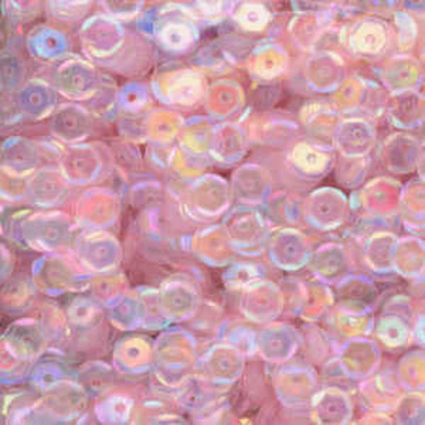 5mm Slightly Cupped Iridescent Pale Pink 100 Grams