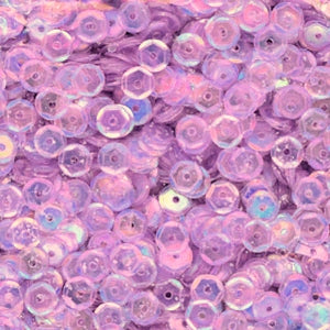 5mm Slightly Cupped Iridescent Light Orchid 100 Grams