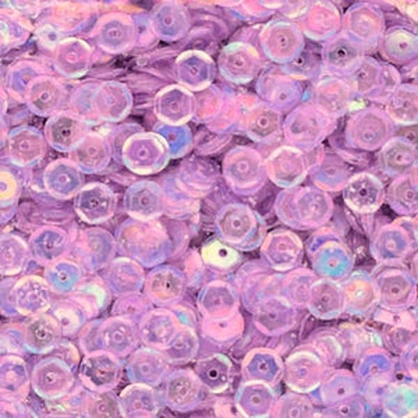 5mm Slightly Cupped Iridescent Light Orchid 100 Grams