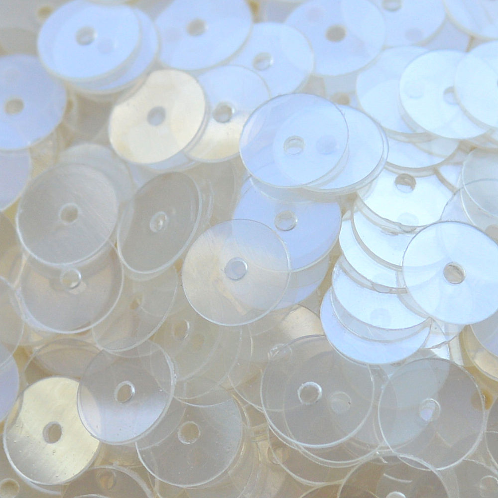 6mm Flat Clear Luster 50 grams