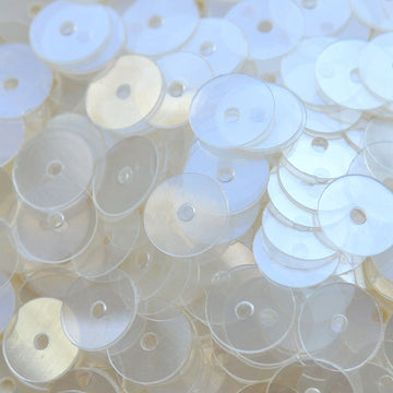6mm Flat Clear Luster 50 grams