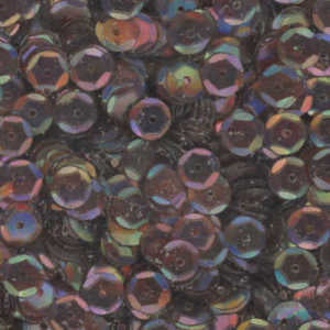 6mm Slightly Cupped Iridescent Chocolate
