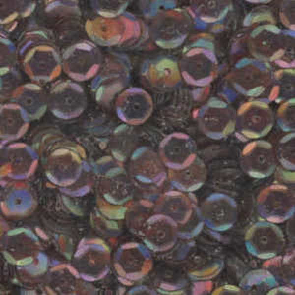 6mm Slightly Cupped Iridescent Chocolate