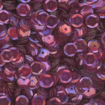 6mm Slightly Cupped Iridescent Dark Fuschia