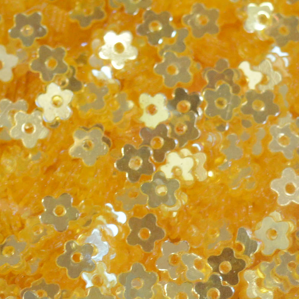 4mm Flat Flower Pineapple Ice 50 Grams