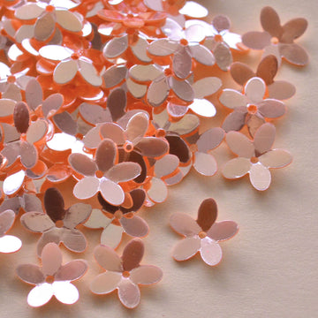 10mm Cupped Flower Luminous Peach Sherbet 50 grams