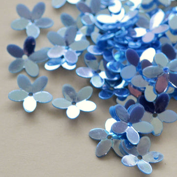 10mm Cupped Flower Luminous Blue Skies