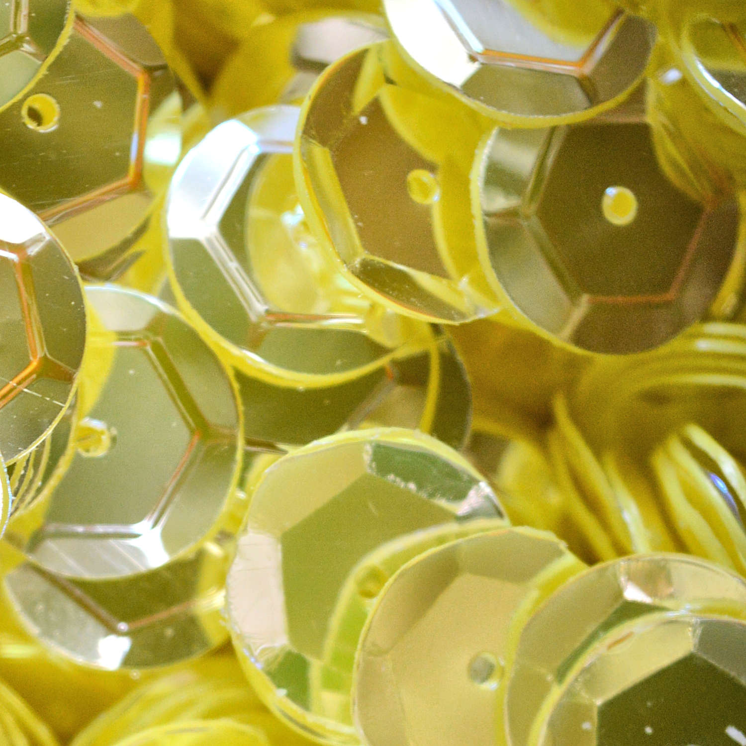 10mm Slightly Cupped Luminous Lemon Sorbet 50 grams