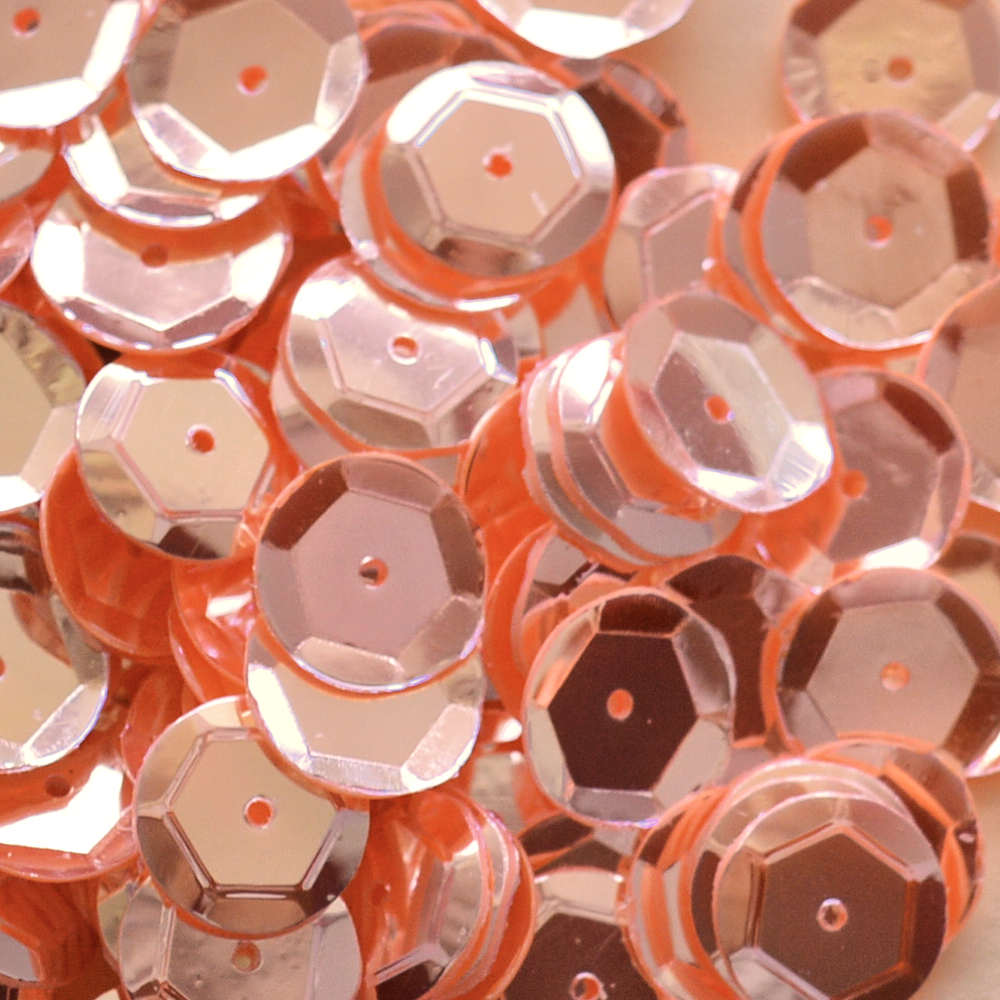 8mm Slightly Cupped Luminous Peach Sherbet 50 grams