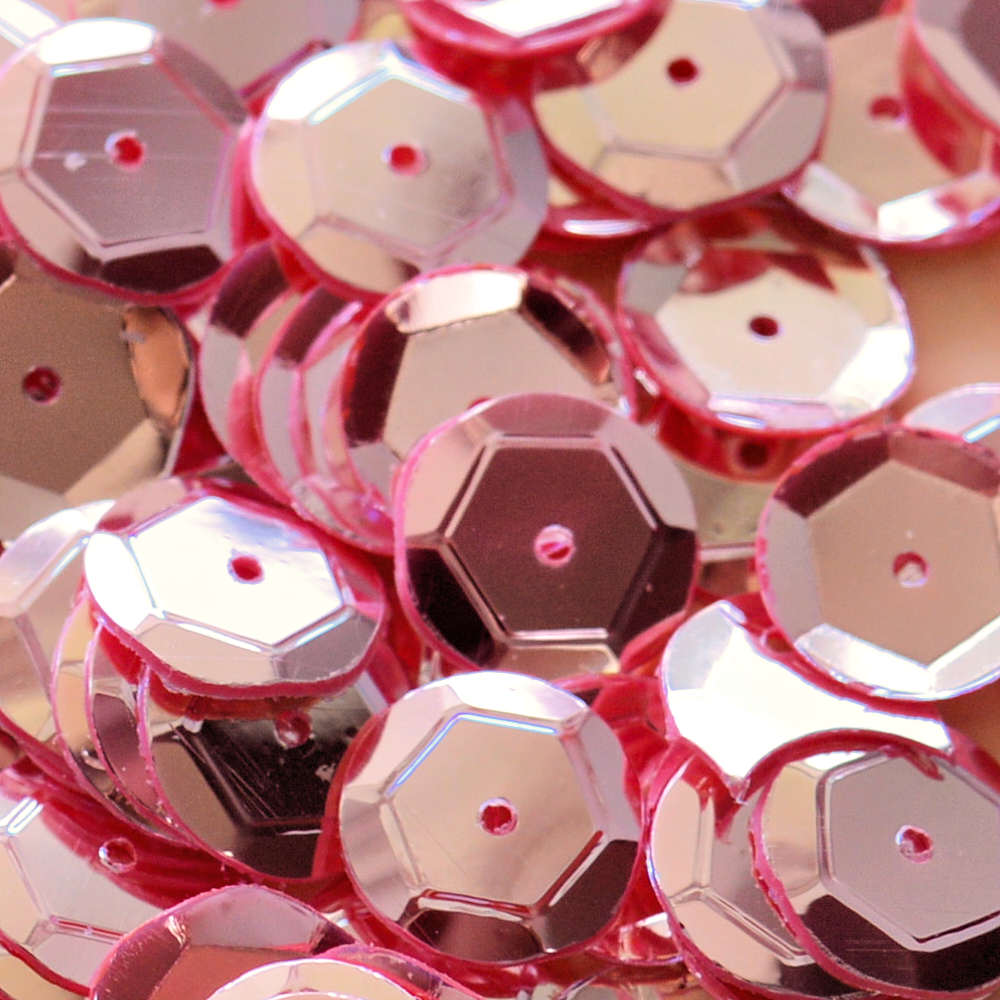 8mm Slightly Cupped Luminous Damask Rose 50 grams