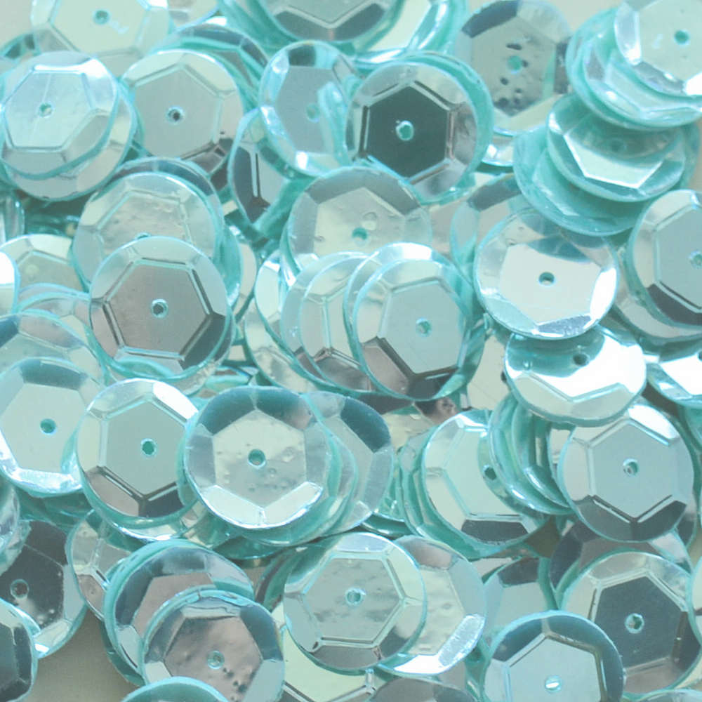 10mm Slightly Cupped Luminous Poolside 50 grams