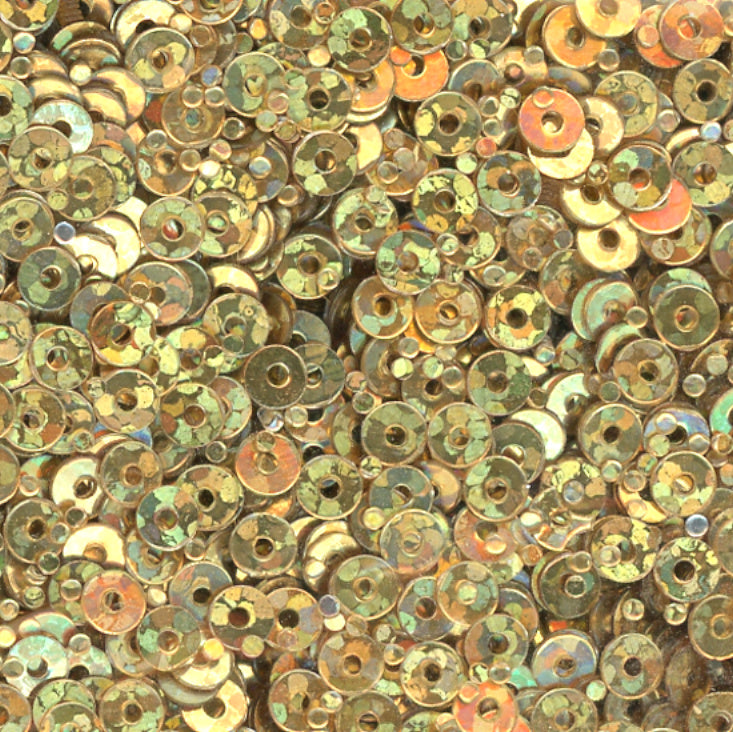 3mm Flat Hologram Gold