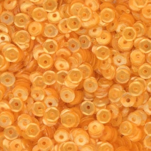4mm Slightly Cupped Satin Maize Yellow