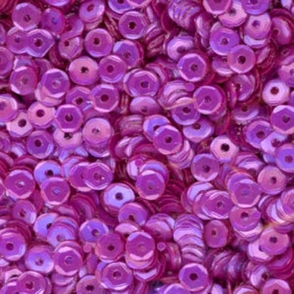 4mm Slightly Cupped Satin Orchid