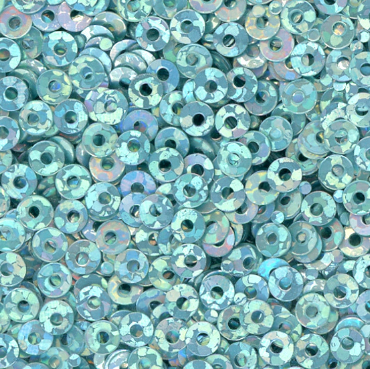3mm Flat Hologram Spa Blue