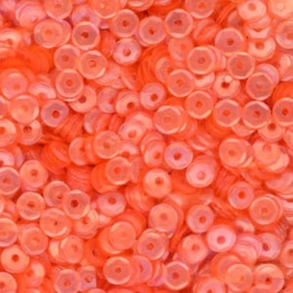 4mm Slightly Cupped Satin Peach 100 Grams