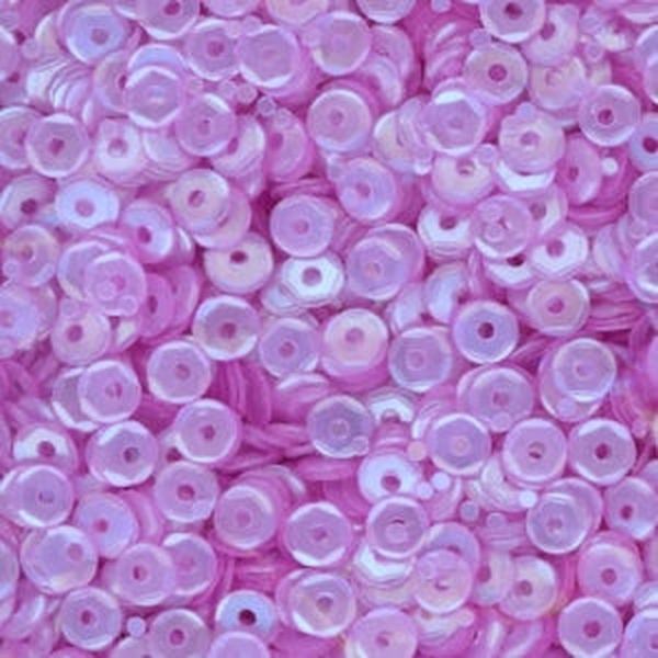 4mm Slightly Cupped Satin Light Purple 100 Grams
