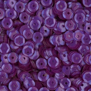 4mm Slightly Cupped Satin Dark Purple 100 Grams