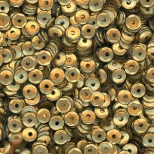 4mm Slightly Cupped Satin Gold 50 Grams