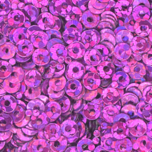 3mm Flat Hologram Dark Pink 100 grams