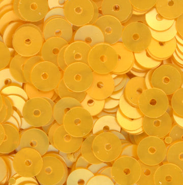 5mm Flat Satin Maize Yellow 100 Grams