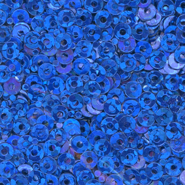 3mm Flat Hologram Cobalt Blue 100 grams